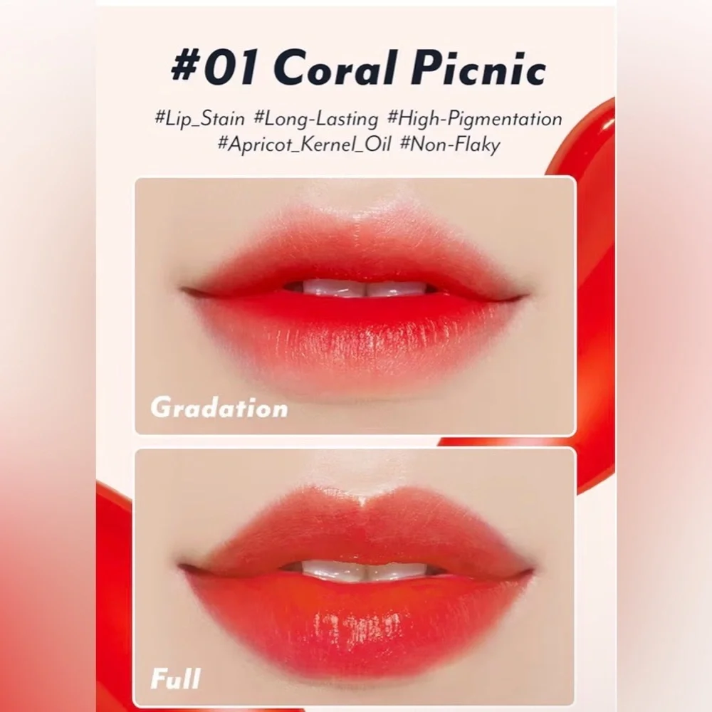 I'M MEME Color Key Ring Water Gel Lip Tint - 01 Coral Picnic